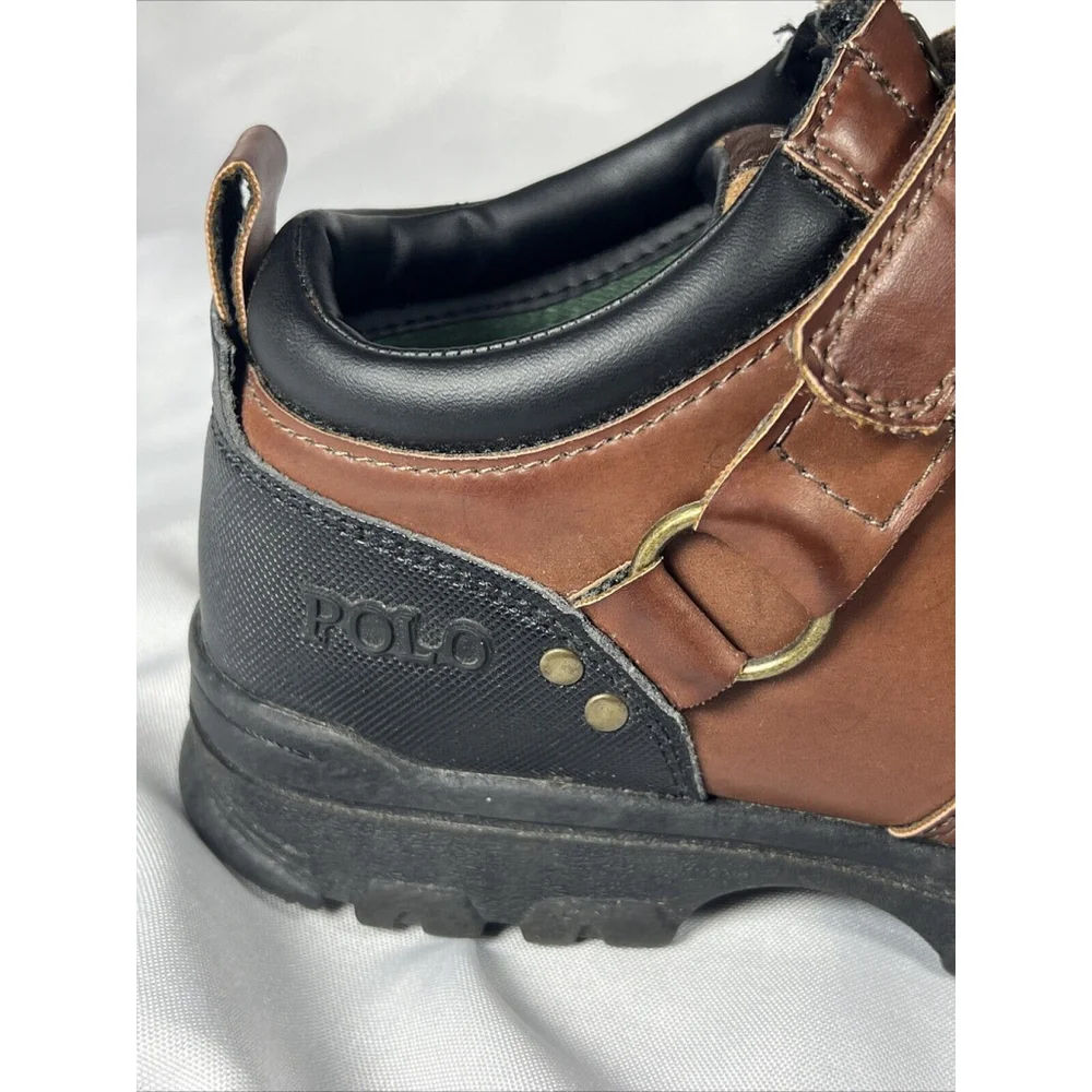 Polo by Ralph Lauren Boy's size 4 Leather upper Ralph Lauren Ankle boot